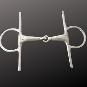 Stainless Full Cheek English Snaffle Bit 5" mouth